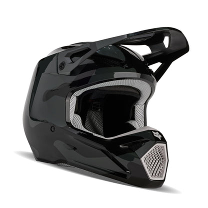 Fox Racing V1 MOTOCROSS HELMET, BNKR BLACK CAMO, X-Small