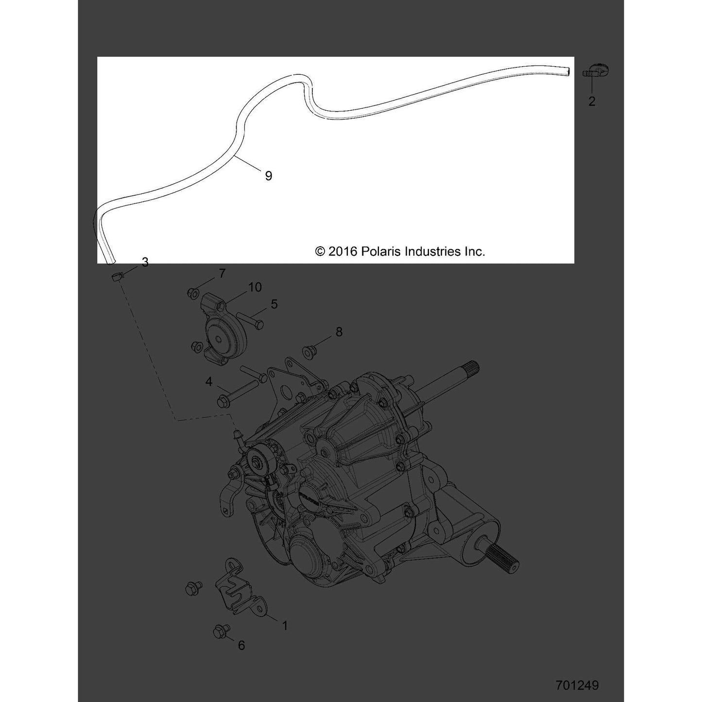 Polaris RZR FUEL LINE 1/4SAE #30R7,110CM, Genuine OEM Part 8450040-110, Qty 1