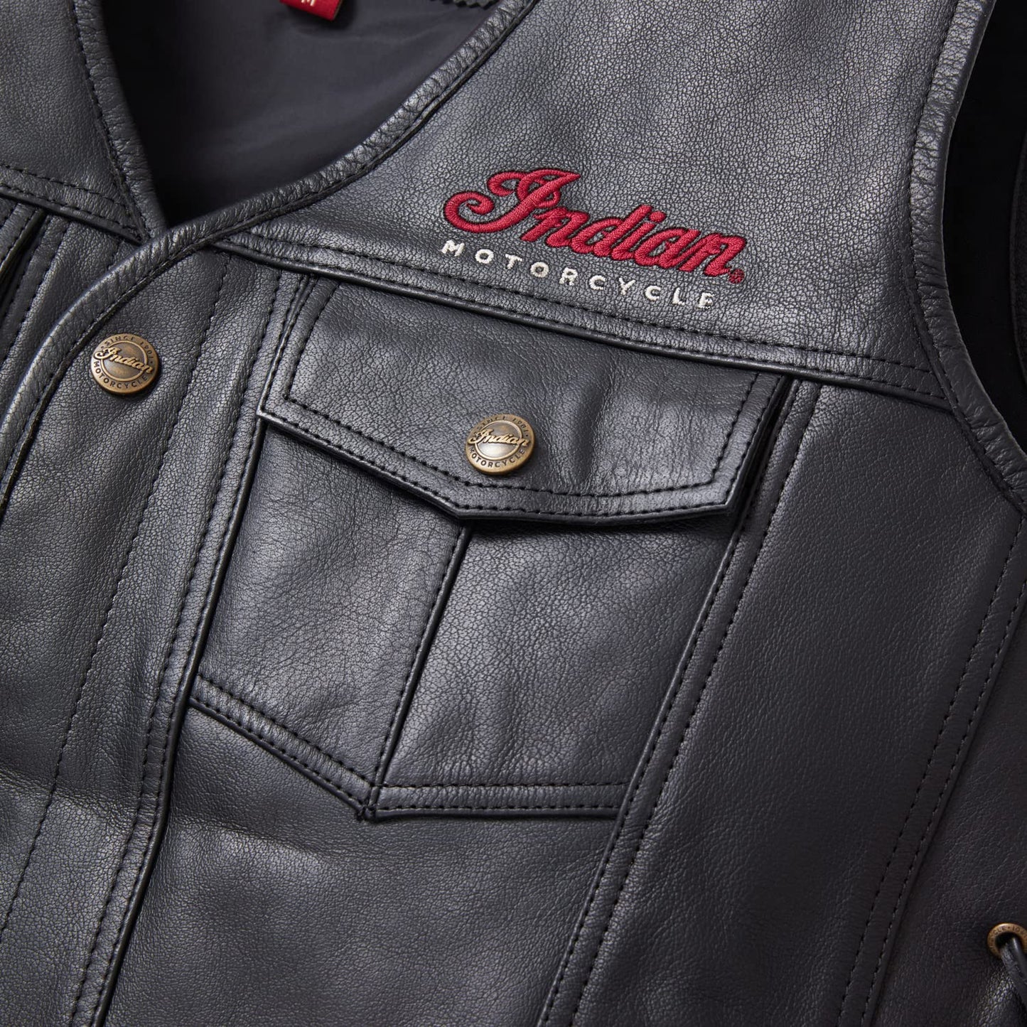 Indian Motorcycle Men's Western Vest, Black - XL - 286273809
