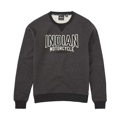 Indian Motorcycle Women's Contrast Ribbed Sweatshirt, Gray - XS - 283343101