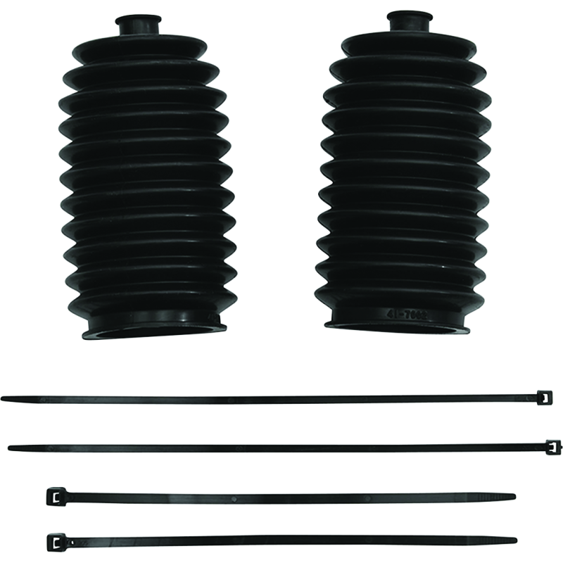 QuadBoss 17-19 Polaris ACE 500 Steering Rack Tie Rod Assembly Kit - Replacement Race Boot