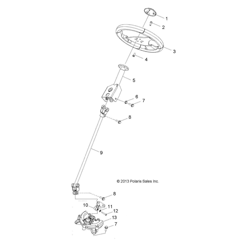 
                      
                        Polaris RZR Steering Frog, RZR 170, Genuine OEM Part 0454872, Qty 1
                      
                    