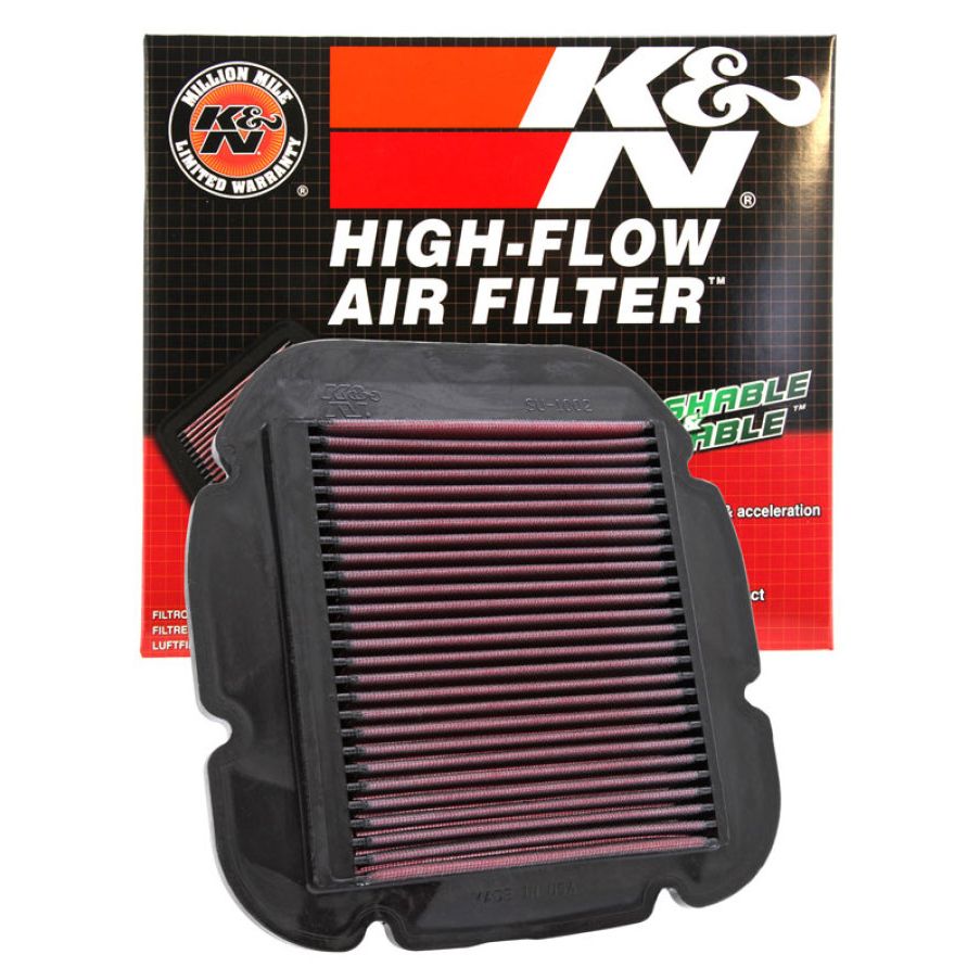K&N 02-10 Suzuki DL 1000 V-Strom/04-12 DL650 V-Strom / 04-05 Kawasaki KLV1000 Replacement Air Filter