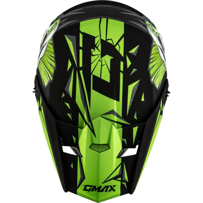 Youth Mx 46y Unstable Helmet Matte Black/Green Yl