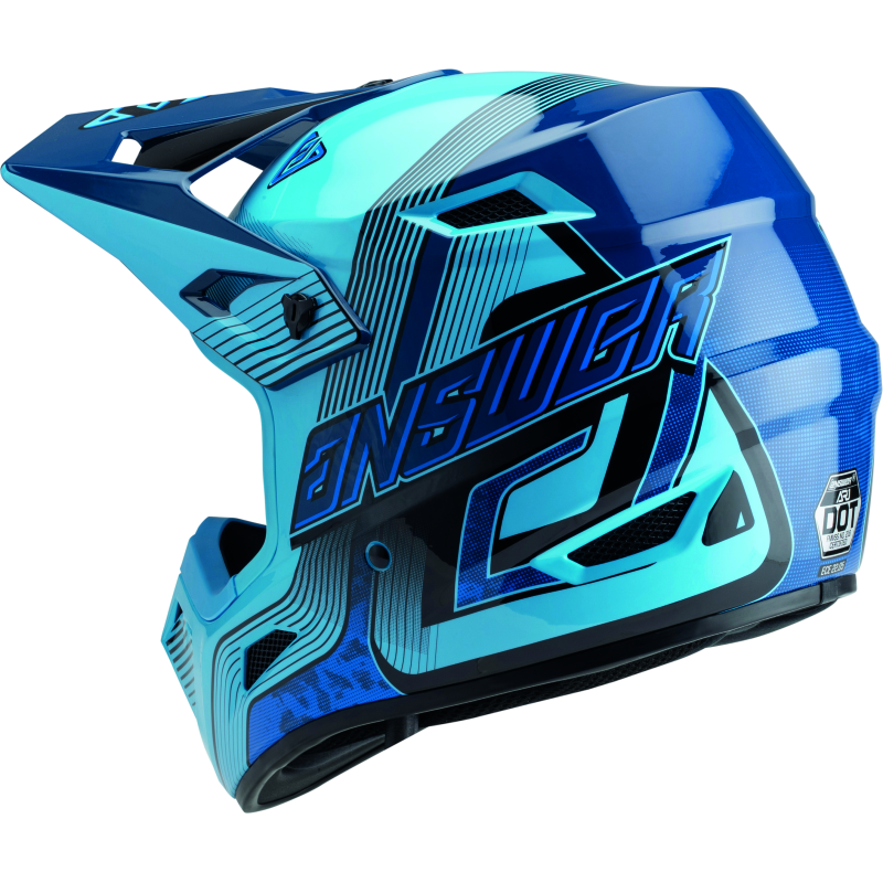 Answer AR1 Vendetta Helmet Blue/Dark Blue Youth - Small