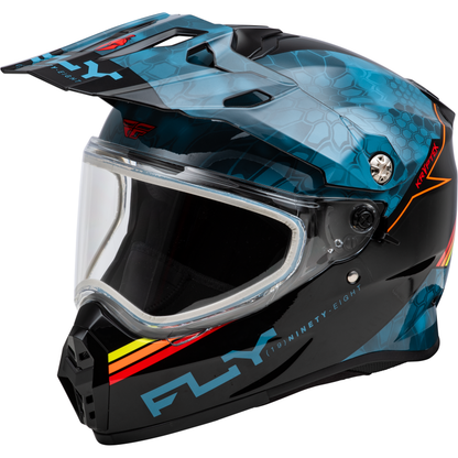 Trekker Cw Conceal Helmet Dual Shld Slate/Black/Red Xs