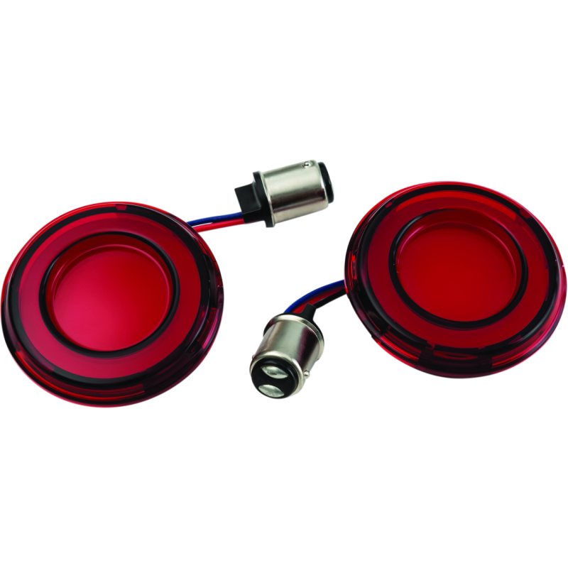 Kuryakyn Tracer L.E.D. Rear Turn Signal Insert Red Light Red Lens 1157