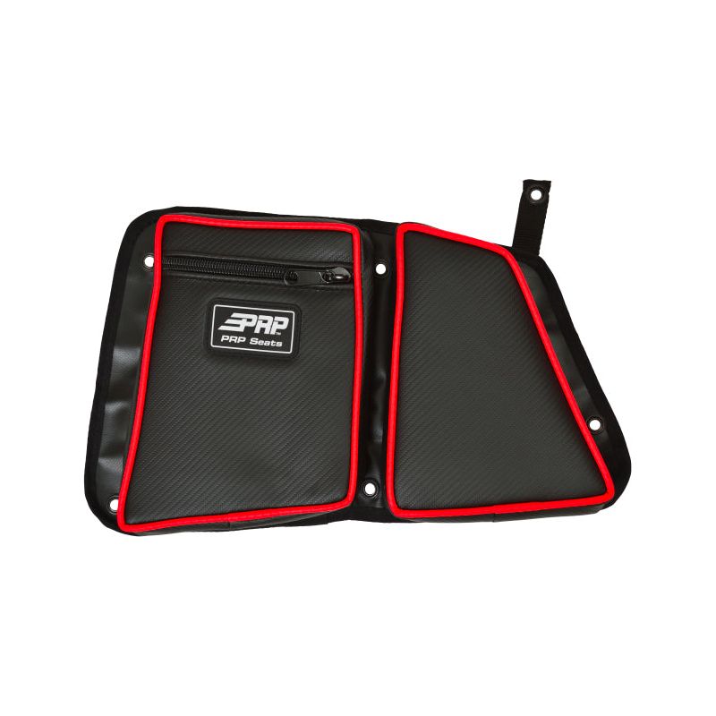 PRP Polaris RZR Rear Door Bag with Knee Pad for Polaris RZR (Driver Side)- Red
