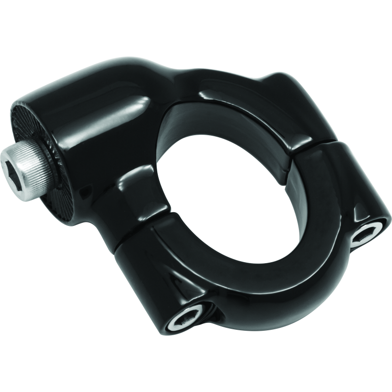 Kuryakyn Side Mount License Plate Holder Clamp Softail Models Gloss Black