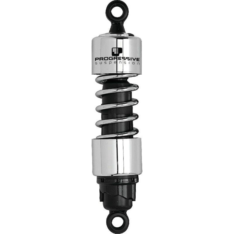 Progressive Harley 412 Series Shocks 13.5in - Chrome