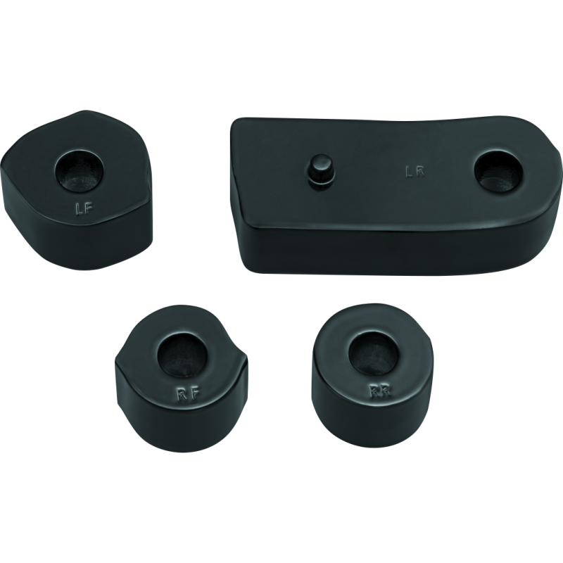 Kuryakyn Driver Floorboard Spacers 18-Up Softail Models Gloss Black