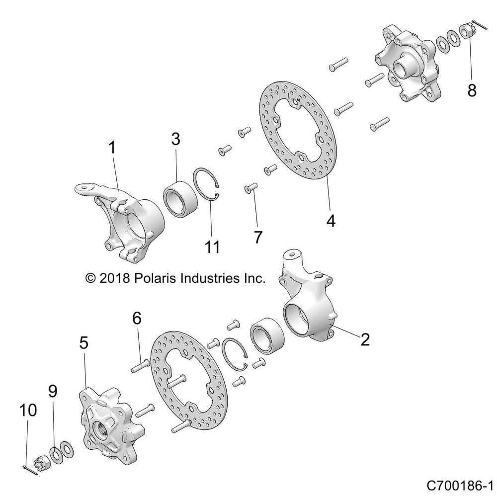 
                      
                        Polaris RZR Carrier Bearing, Wheel, Left, Genuine OEM Part 5135442, Qty 1
                      
                    