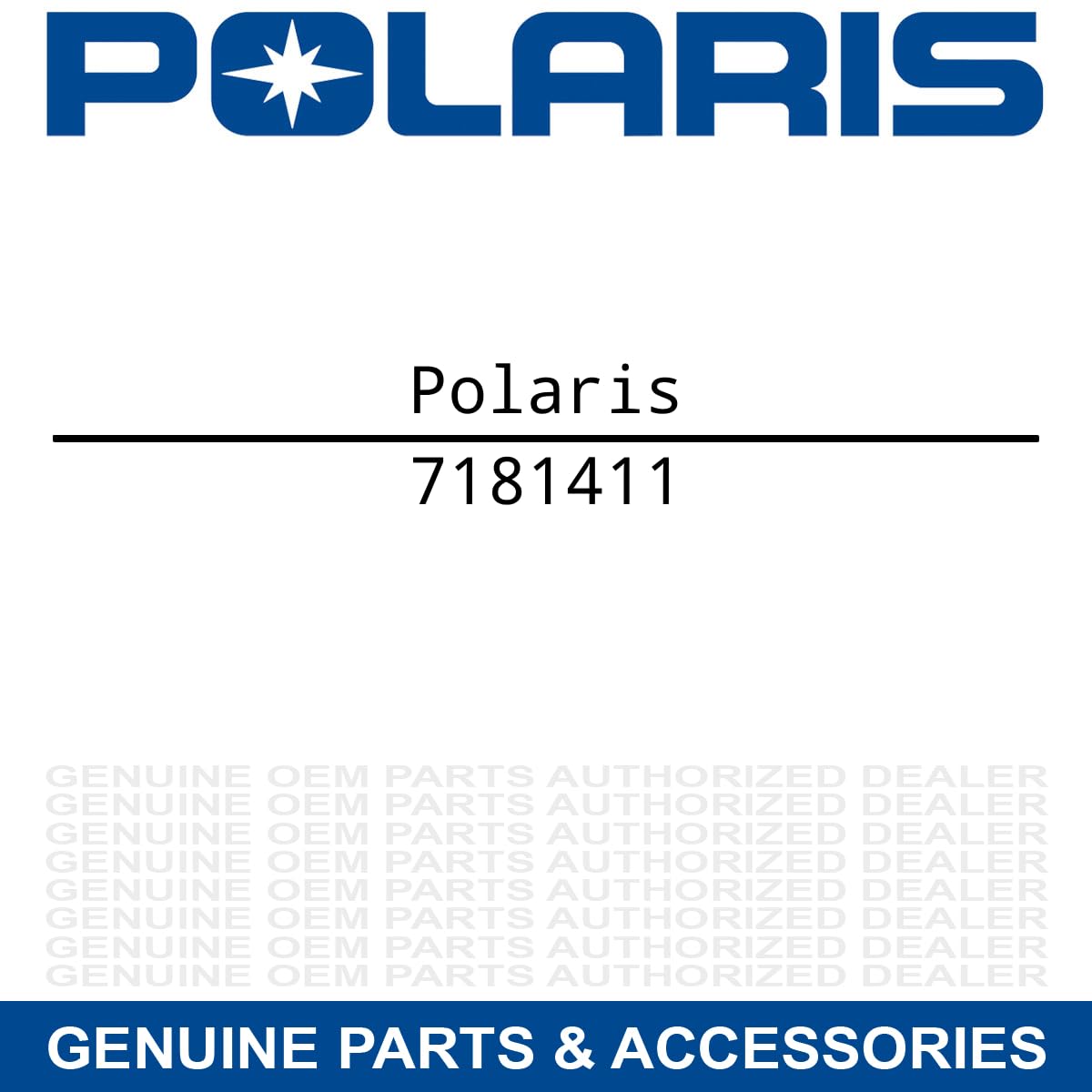 Polaris ATV Side Decal, Left, Outlaw 50, Genuine OEM Part 7181411, Qty 1