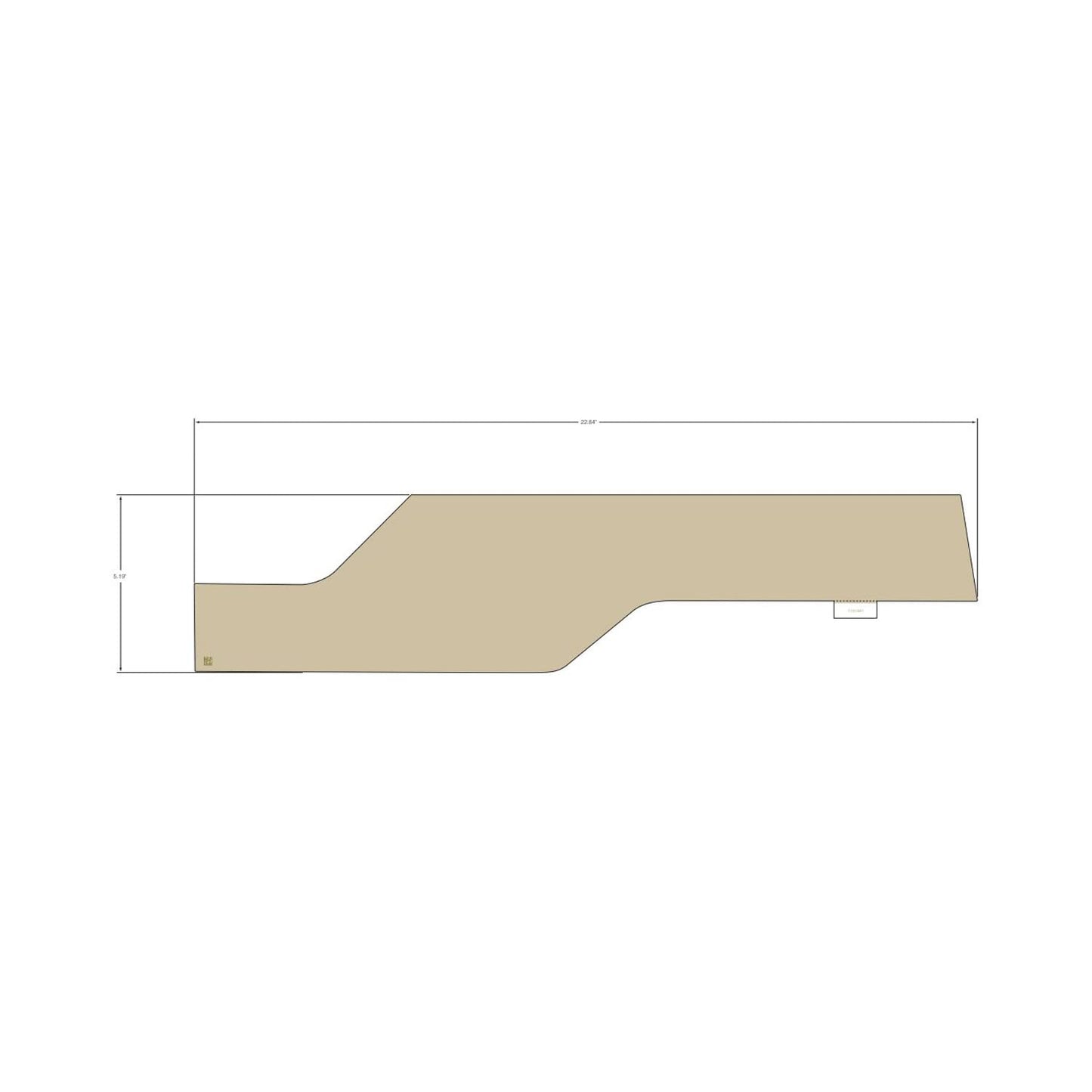 Polaris Ranger Tailgate Decal, Left, Genuine OEM Part 7191981, Qty 1