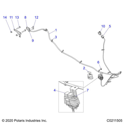 Polaris ATV Plug, Rear Power, Genuine OEM Part 2413689, Qty 1