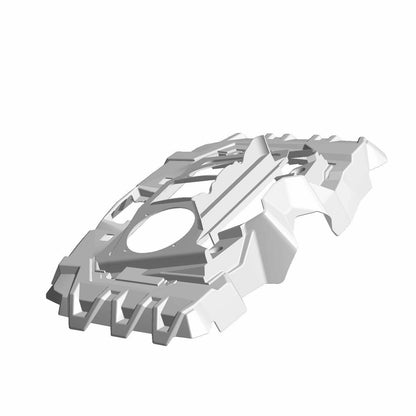 Polaris ATV Radiator Shroud, Lower, Gloss Black, Genuine OEM Part 5451986-070, Qty 1