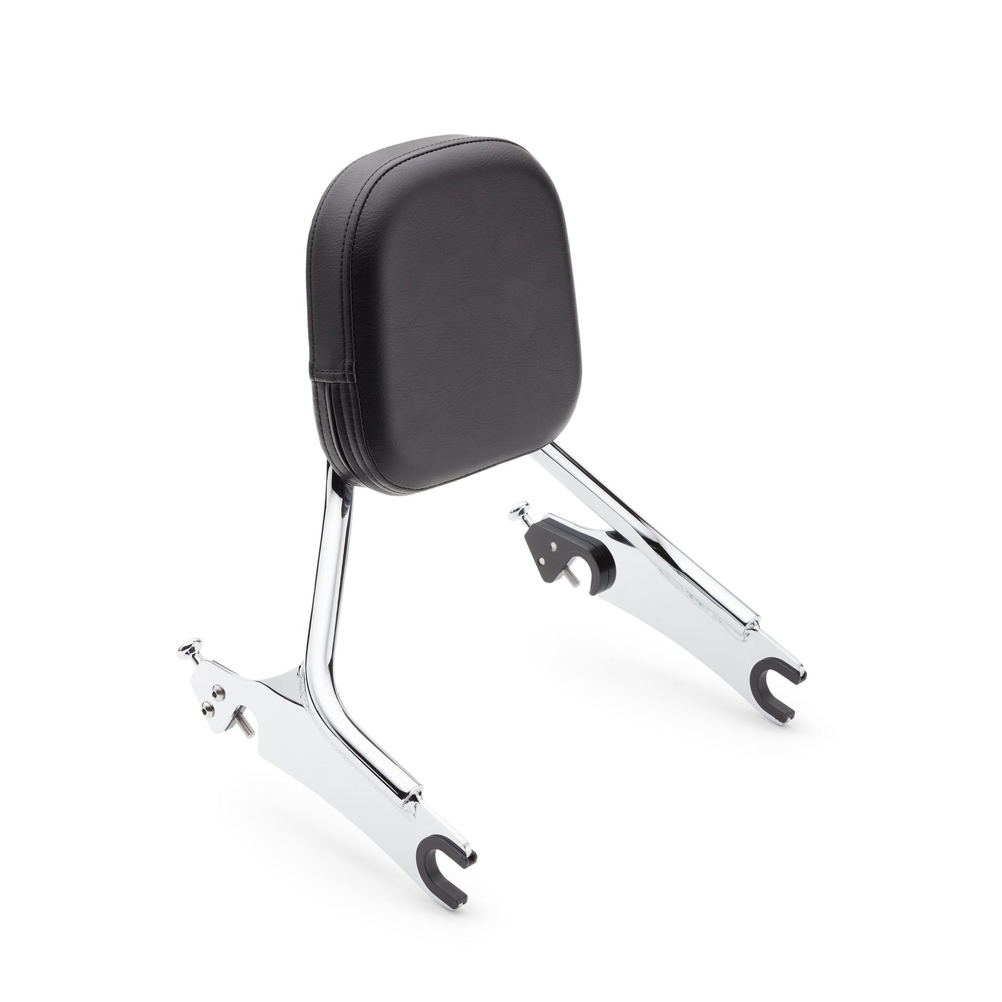 Detach Backrest Short Med Pad Chrome Chieftain 14