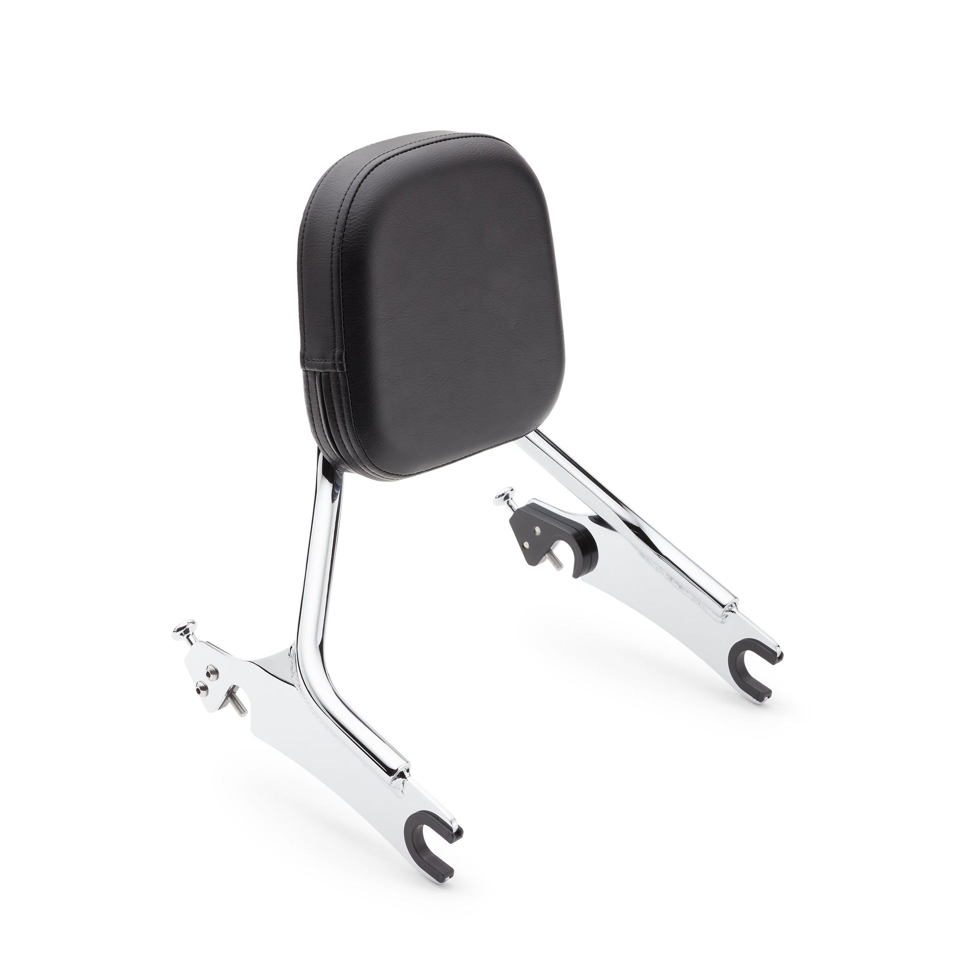 Detach Backrest Short Med Pad Chrome Chieftain 14