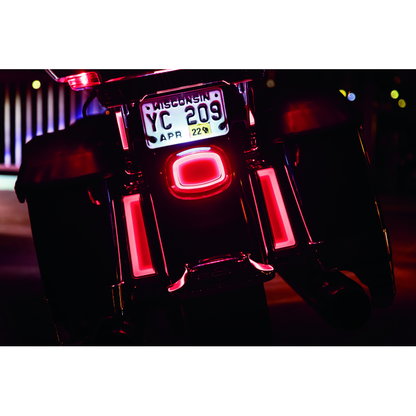 Kuryakyn Tracer LED Taillight Red Lens With License Light