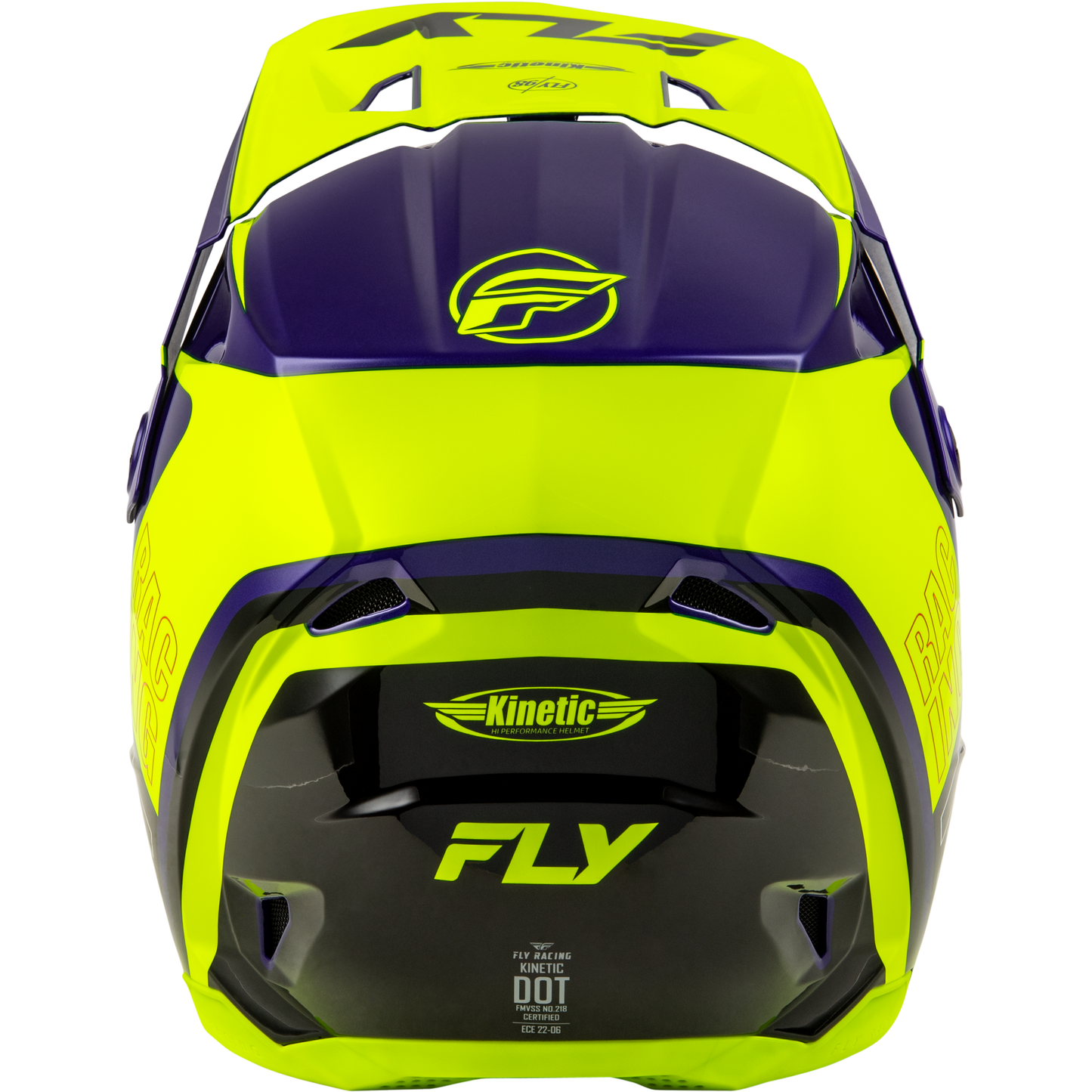 Kinetic Rally Helmet Hi Vis/Blue/Black Xs