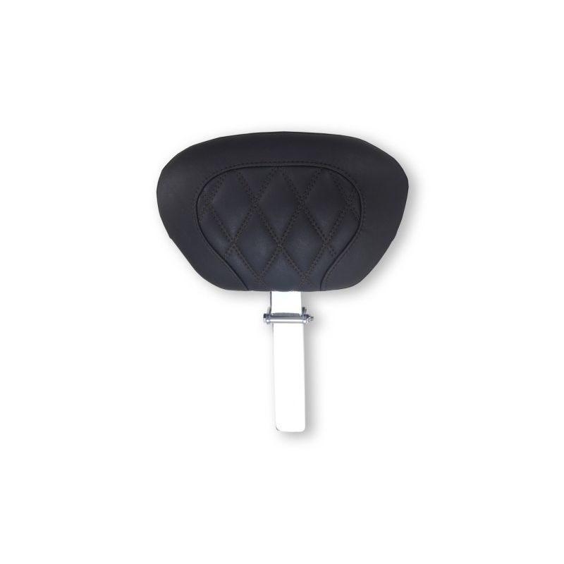 Mustang 08-25 Harley FL Touring Rd King Special, Rd Glide Ltd, Dble Diamond Driver Backrest - Black