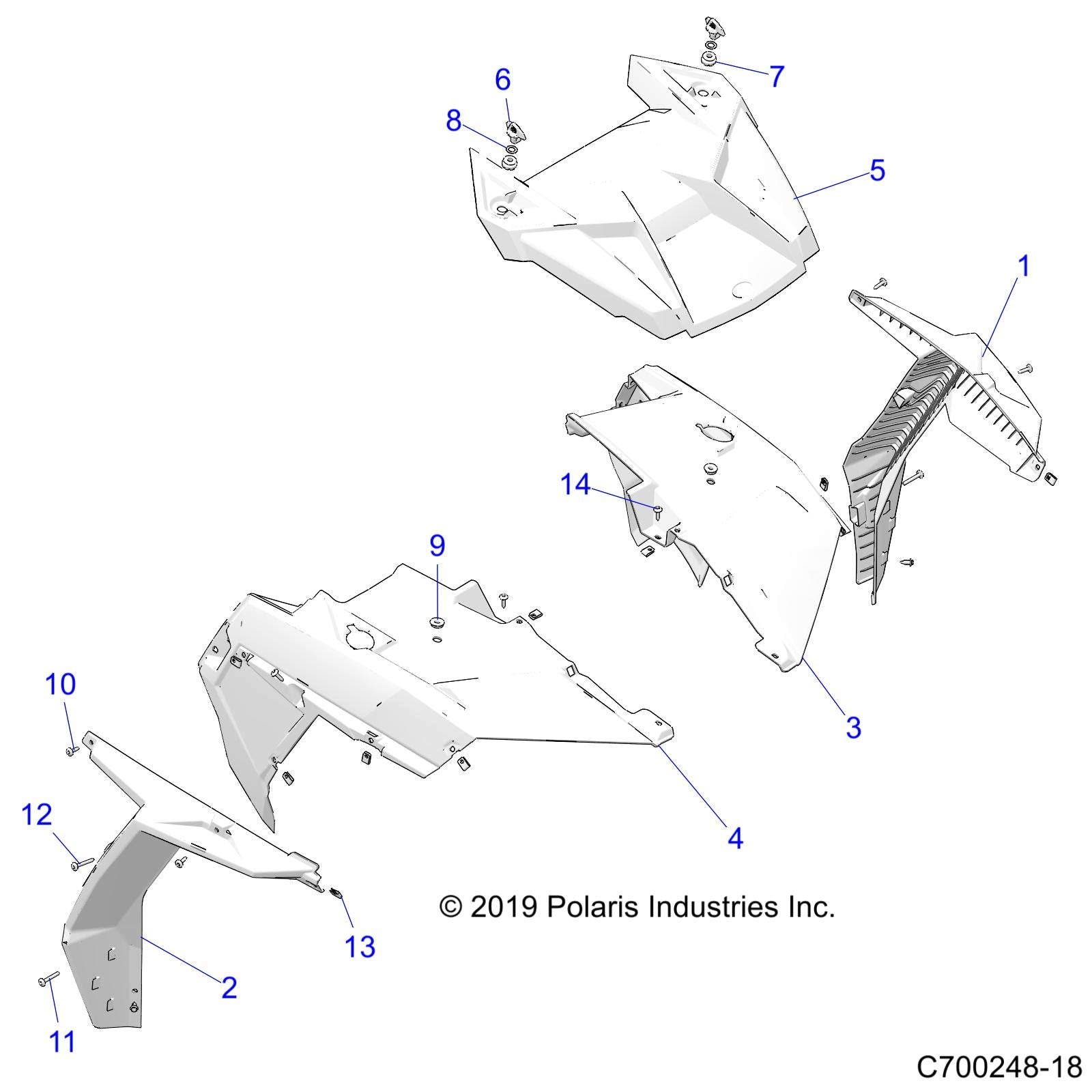 Polaris RZR FENDER-FR,PNTD,LH,MIL TAN [R99AZ][R99BZ], Genuine OEM Part 5454653-686, Qty 1