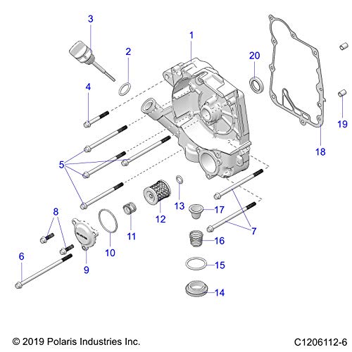 Polaris ATV SPRING, OIL FILTER, Genuine OEM Part 3023873, Qty 1