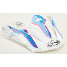 Visor W/Screws Pink Ribbon Riders White/Pink/Blue Mx 86