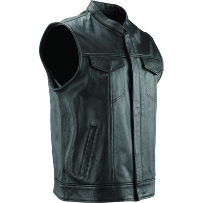 Kuryakyn Leather By River Road Vandal Club Vest Black - Small