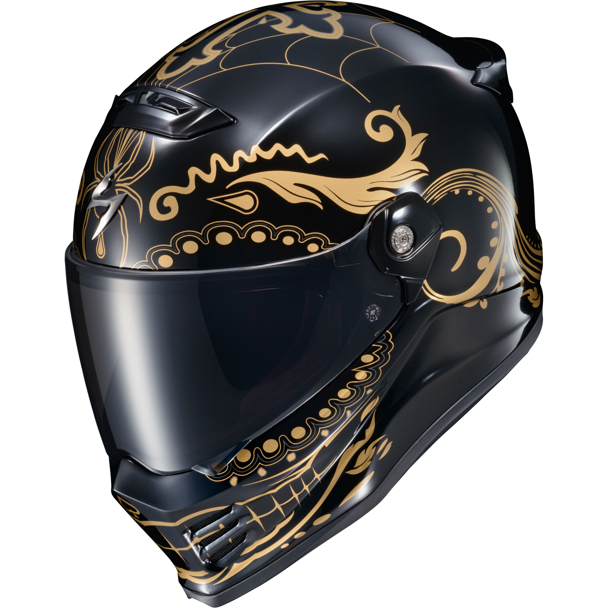 Covert Fx Full Face Helmet El Malo Gold/Gloss Black 2x