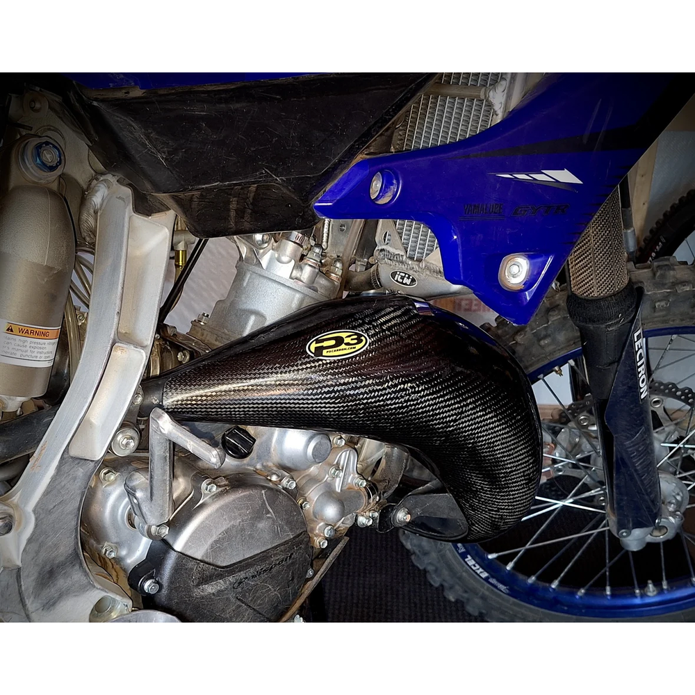 Pipe  Guard  Carbon  Fiber Yam Yz125
