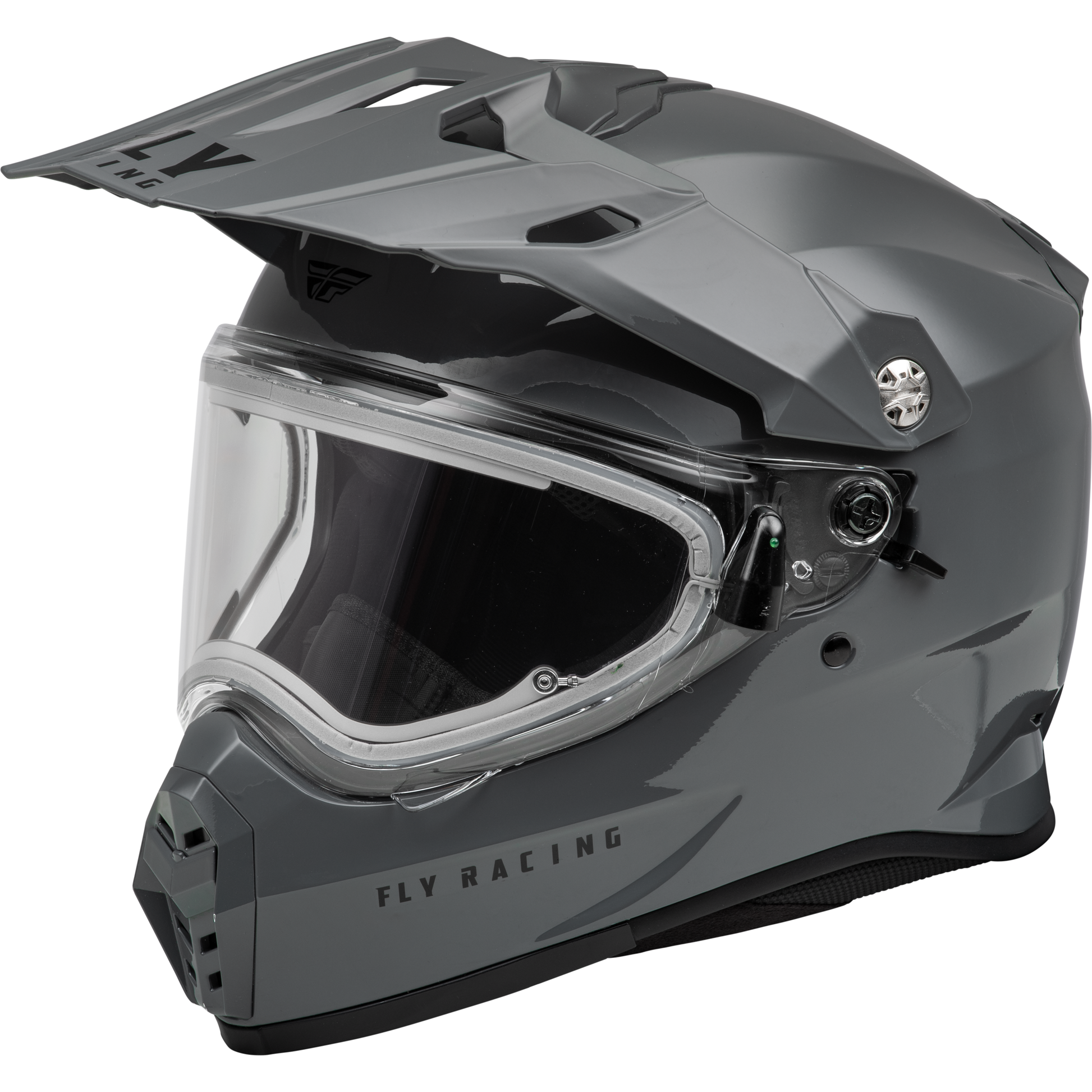 Trekker Cw Solid Helmet Elec Shld Grey Md