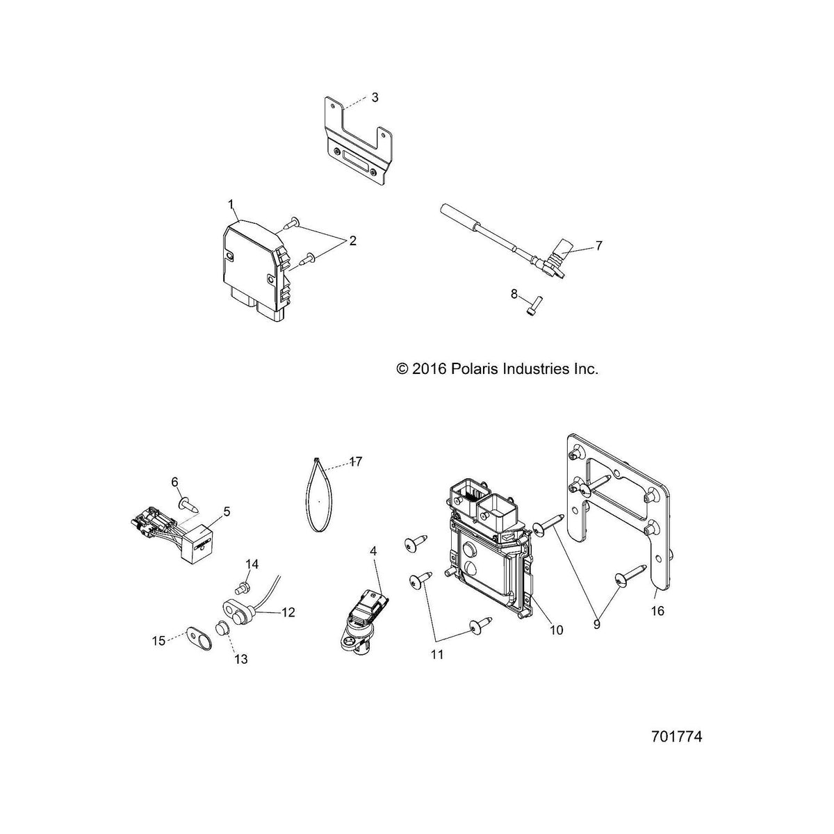 Polaris Ranger AC Input Regulator Harness Kit, Genuine OEM Part 2878505, Qty 1