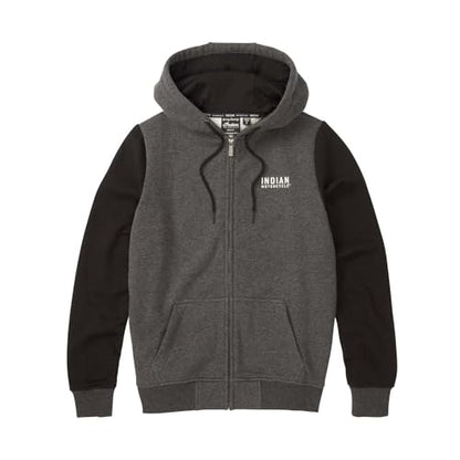 Indian Motorcycle Women's Charcoal Black Contrast Hoodie, Gray - 2XL - 283343212