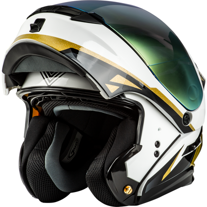 Md 01 Volta Helmet White/Gold/Black Metallic Xs