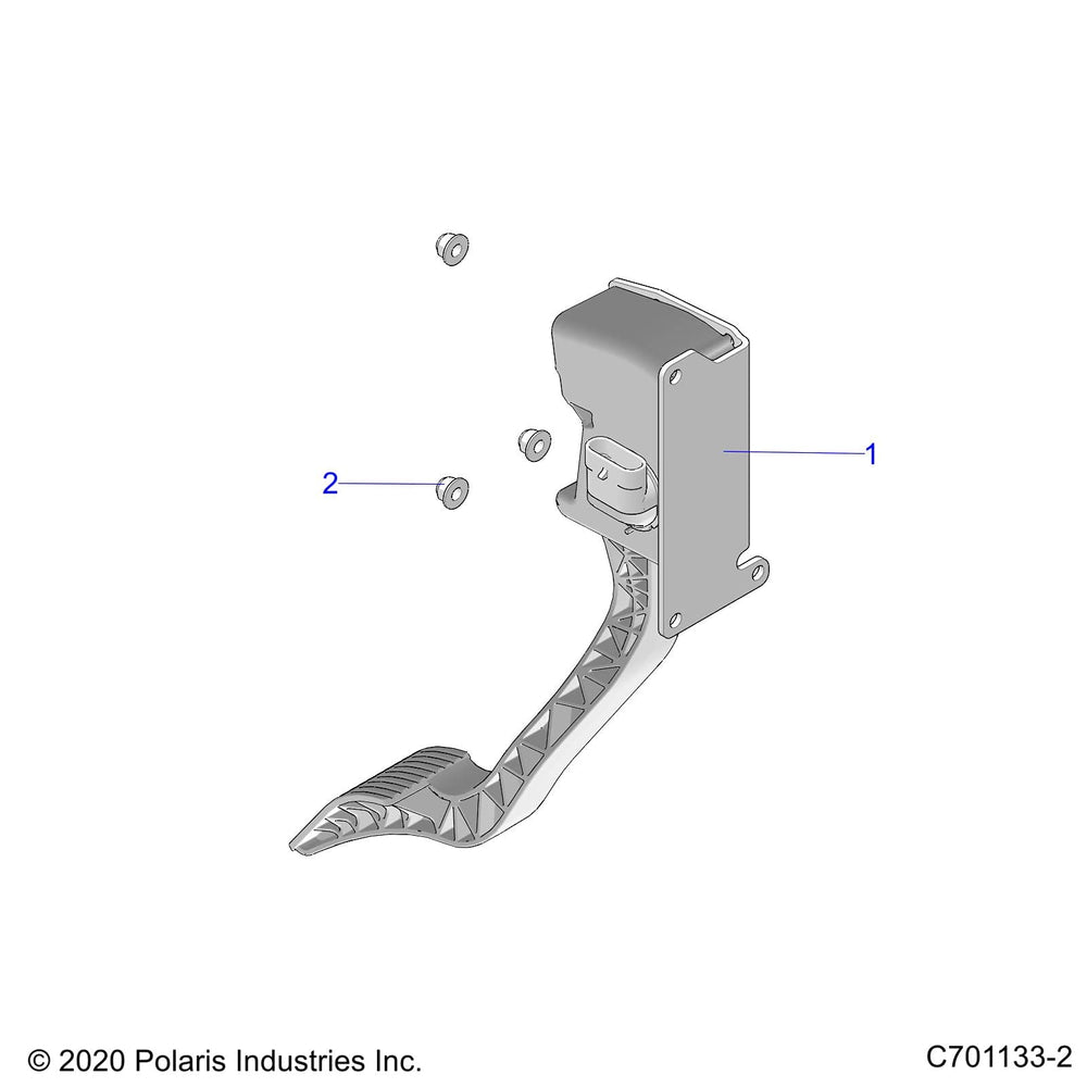 
                      
                        Polaris Ranger Electronic Throttle Pedal, Genuine OEM Part 4015711, Qty 1
                      
                    