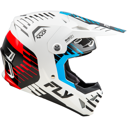 Formula Cp Slice Helmet White/Red/Cyan Sm