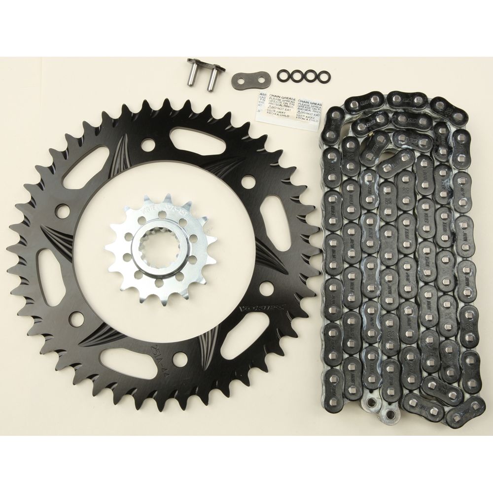 Sprocket/Chain Kit Stl/Alu 15/44t Blk Rx3 520 112l Blk