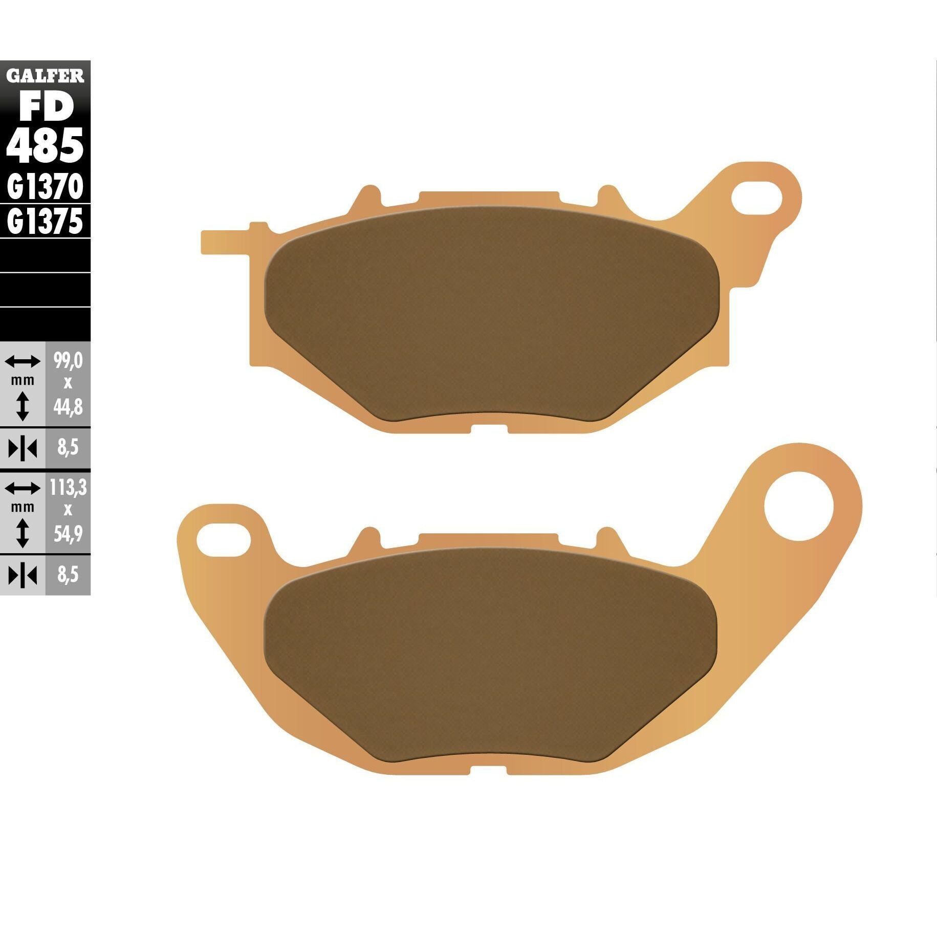 Brake Pads Sintered Ceramic Fd485g1375