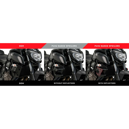 Downforce Side Spoilers Black Yam