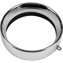 Frenched Headlight Trim Ring Chrome 5 3/4 Tab Style