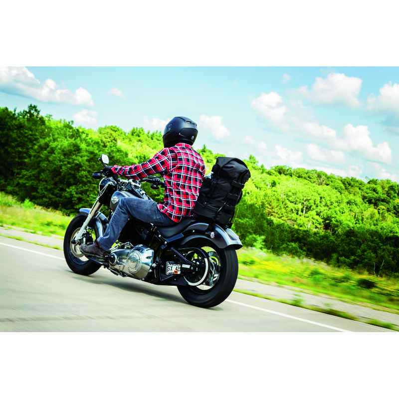 Kuryakyn Side Mount License Plate Holder Clamp 86-17 Softails Gloss Black