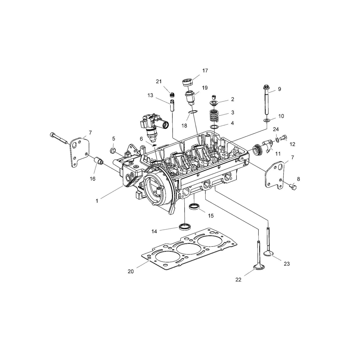 Polaris Ranger Combustion Prechamber, Genuine OEM Part 3040127, Qty 1