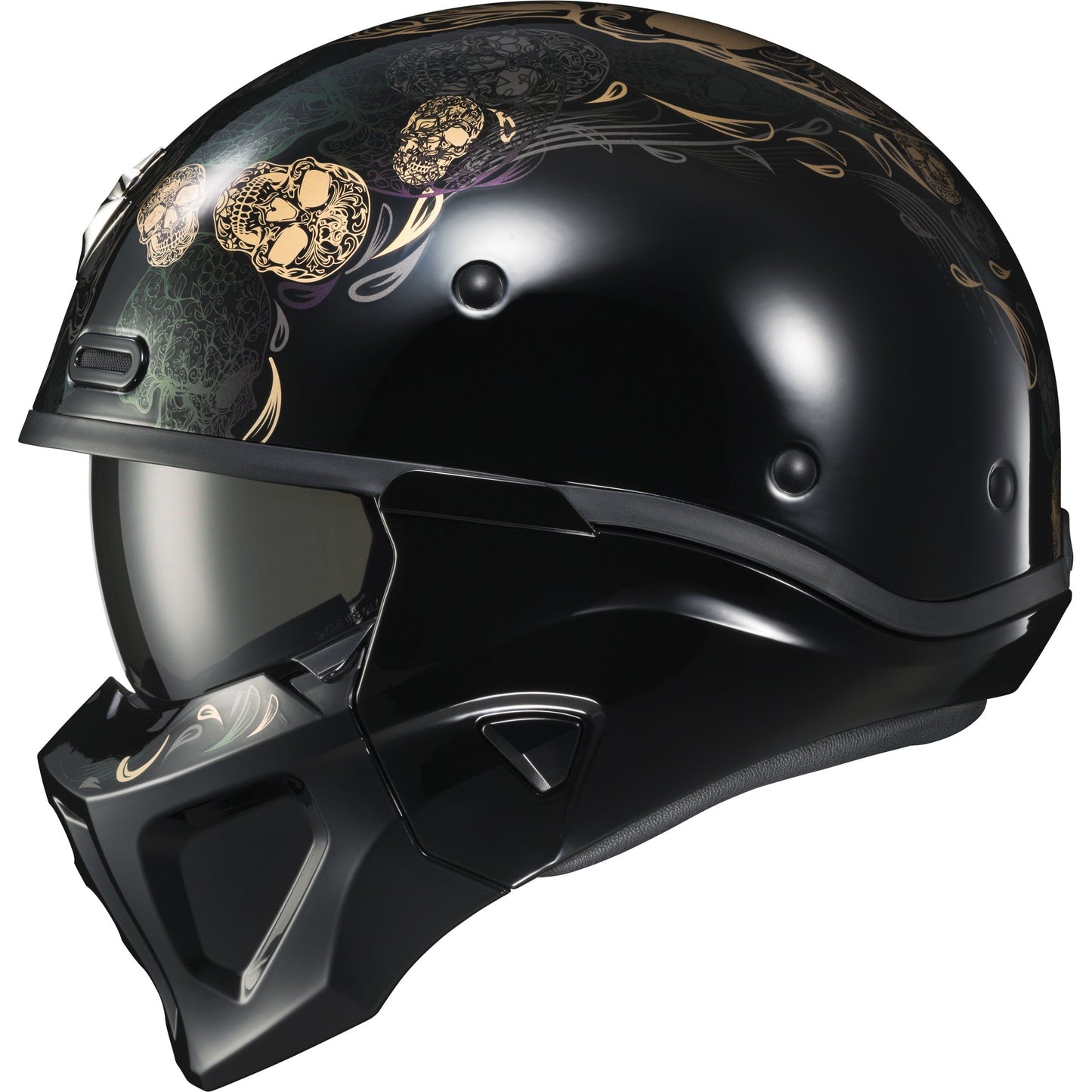 Covert X Open Face Helmet Kalavera Lg