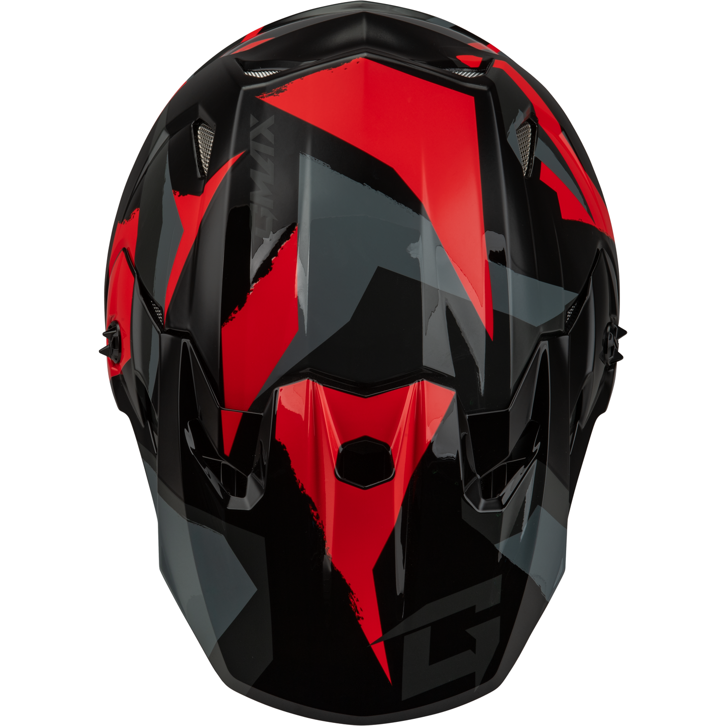 Mx 96 Splinter Helmet Black/Red Lg