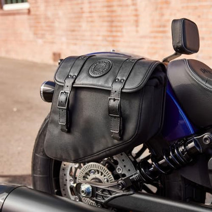 Indian Motorcycle Saddle Bag Left-Hand for Specific Scout Models, Black Waterproof Motorcycle Side Bag, Powersports Saddle Bags for Motorcycle Storage, Qty 1-2890283-VBA