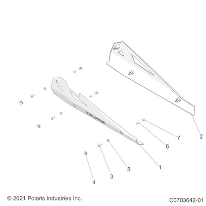 Polaris RZR Expansion Anchor Tube, 125, Genuine OEM Part 5337853, Qty 1