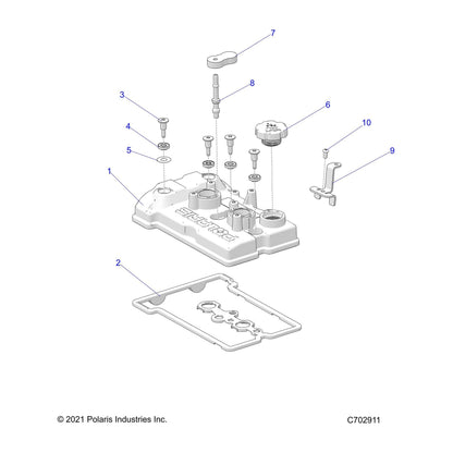 Polaris RZR Valve Cover Seal, Genuine OEM Part 5416711, Qty 1