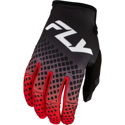 Youth Kinetic Fade Gloves Black/Red/White Ym