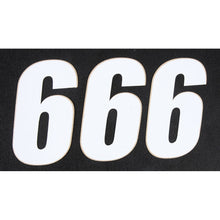 Number 6 White 4" 3/Pk